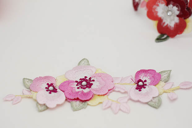 パステル刺繍2 (3色)