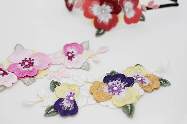 パステル刺繍2 (3色)