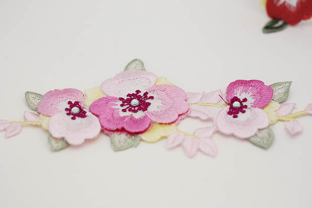 パステル刺繍2 (3色)
