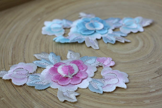 パステル刺繍1