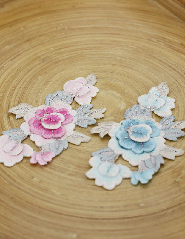 パステル刺繍1