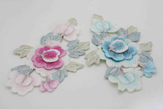 パステル刺繍1