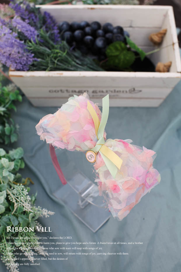 レインボーロランレースリボン(幅8cm)