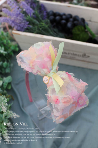 レインボーロランレースリボン(幅8cm)